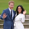 Prinz Harry Meghan Markle Prinz Harry Meghan Markle winken in die Kamera