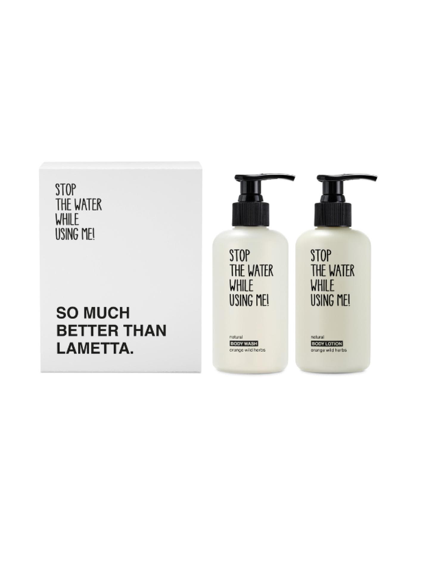 Nachhaltige Geschenke Stop the water while using me Kit