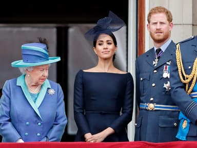 Queen Elizabeth, Meghan Markle und Prinz Harry Queen Elizabeth, Meghan Markle und Prinz Harry